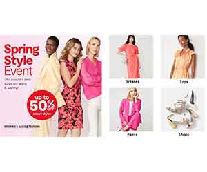 Spring Style Event at JCPenney - up to 50% OFF
