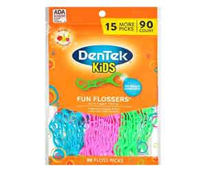 DenTek Kids Fun Flossers Floss Picks for Kids - 90ct at Target Only $2.99
