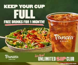 Panera's Unlimited Sip Club - Try One Month Free