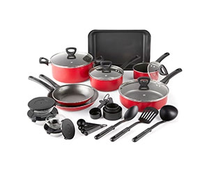 Cooks 30-pc Aluminum Non-Stick Cookware Set at JCPenne Only $62.99 with code30BUNNY (reg $180)