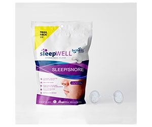 Free sleepWELL Nasal Dilator Snore Relief Sample
