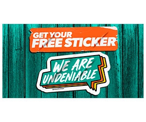 Free ”We Are Undeniable” Sticker