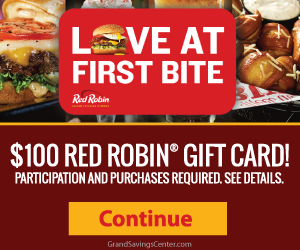 Free $100 Red Robin Gift Card