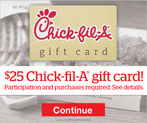 Free $25 Chik-fil-A Gift Card