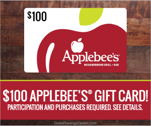 Free $100 Applebee's Gift Card