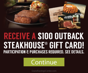 Free $100 Gift Card To Outback