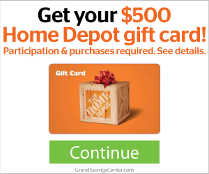 Free $500 Home Depot Gift Card