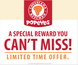 Free $50 Popeyes Gift Card