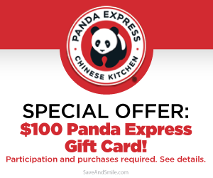 Free $100 Panda Express Gift Card