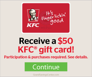 Free $50 KFC Gift Cards
