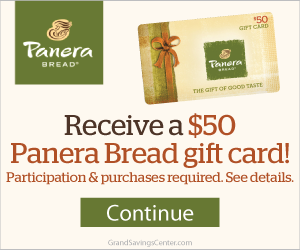 Free $50 Panera Bread Gift Card