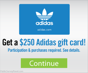 Free $250 Adidas Gift Card