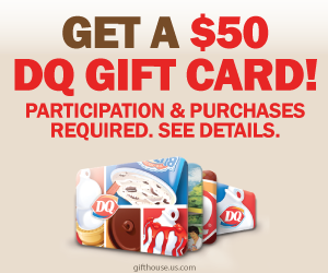 Free $50 DQ Gift Card