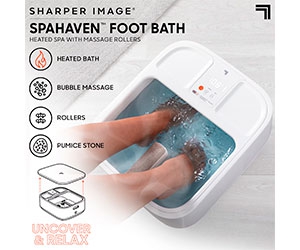 Sharper Image Massager Foot Bath Heating with LCD at CVS Only $69.99
