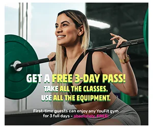 Free YouFit 3-Day Gym Pass