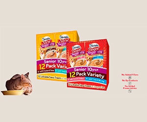 Free Hartz Delectables Lickable Treats Bisque & Stew Senior 10+ Variety Packs