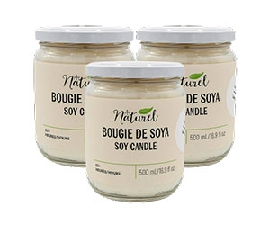 Free AuNaturel Soy Candle Sample