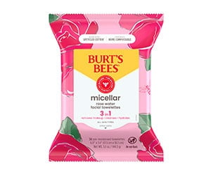 Burt's Bees Micellar 3 in 1 Facial Towelettes with Rose Water, 30CT at CVS Only $6.49