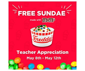 Free Mini Sundae With M&Ms At Freddy's