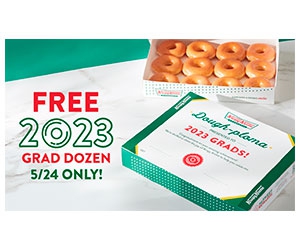 Free Krispy Original Glazed® Dozen for 2023 graduating seniors