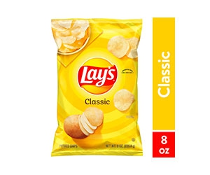 Lay's Classic Potato Chips, 8 oz Bag at Walmart Only $2.76 (reg $3.86)