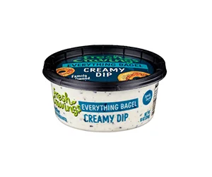 Free container of Everything Bagel Creamy Dip
