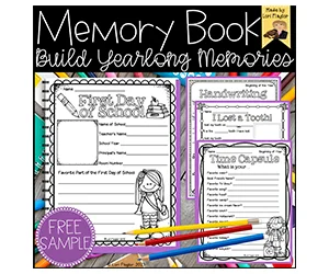 Free Yearlong Memory Book From Classful