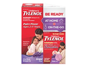 Free Tylenol Liquid Suspension and Chewable Tablets