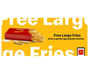 Free McDonald’s Large Fries