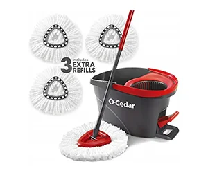 O-Cedar easywring microfiber spin mop & bucket floor cleaning system at Walmart Only $54.41 (reg $99.99)