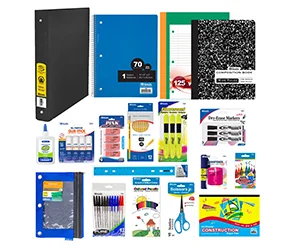 BAZIC Elementary School Kit Supply Box 86 Count for Elementary Student 3-6 Grades at Walmart Only $33.59 (reg $47.99)