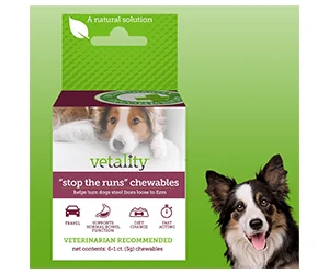 Free Stop The Runs Anti Diarrhea Chewable Tablets For Dogs