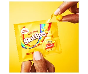 Win Mustard Skittles Candies
