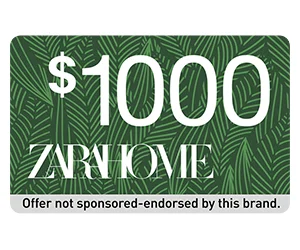 Free $1000 Zara Home Gift Card