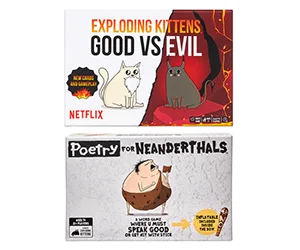 Free Exploding Kittens: Good vs Evil Game And Poetry for Neanderthals Game
