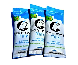 Free Sammy's Milk Goat Milk Toddler Formula x3 Samples