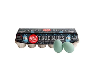 Free carton of Vital Farms Medium Pasture-Raised True Blue Eggs