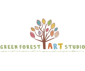 Free Green Forest Art Studio Trial Class