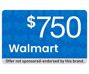 Free $750 Walmart Gift Card
