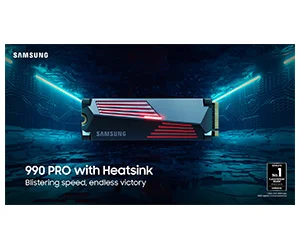 Free Samsung 990 PRO w/Heatsink PCIe 4.0 NVMe SSD 1TB