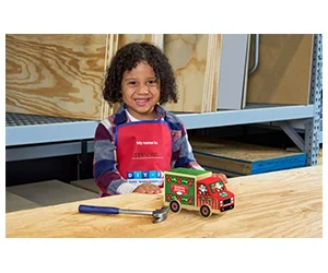 Free Holiday Delivery Truck Craft Kit At Lowe's