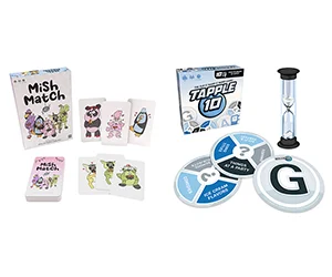 Free Mish Match, Tapple 10 Games + Party Supplies