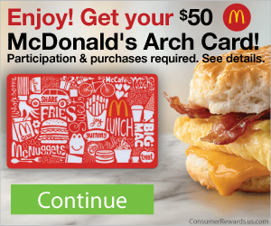 Free $50 McDonald's Gift Card