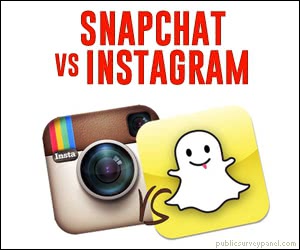 Which do you prefer? Snapchat or Instagram? Get a Free Visa Gift Card