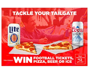 Win Football Tickets, Pizza, And Beer From Coors