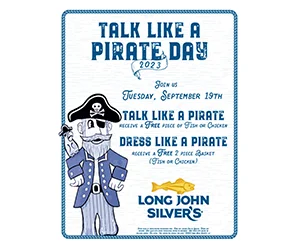 Free Fish or Chicken Or 2-Piece Basket At Long John Silver's On September 19th