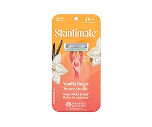 Skintimate Vanilla Sugar Exfoliating 4-Blade Disposable Razors at CVS Only $9.79