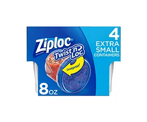 Ziploc Twist 'n Loc Extra Small Containers - 4ct at Target Only $3.22 (reg $3.79)