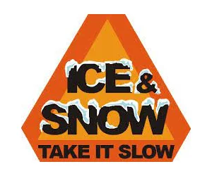 Free “Ice & Snow, Take It Slow” Loading Dock Sticker