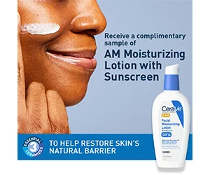 Free Cerave AM Facial Moisturizing Lotion with Sunscreen Sample